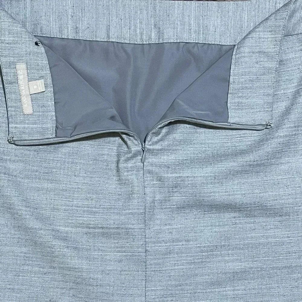BANANA REPUBLIC Light Gray Pencil Skirt